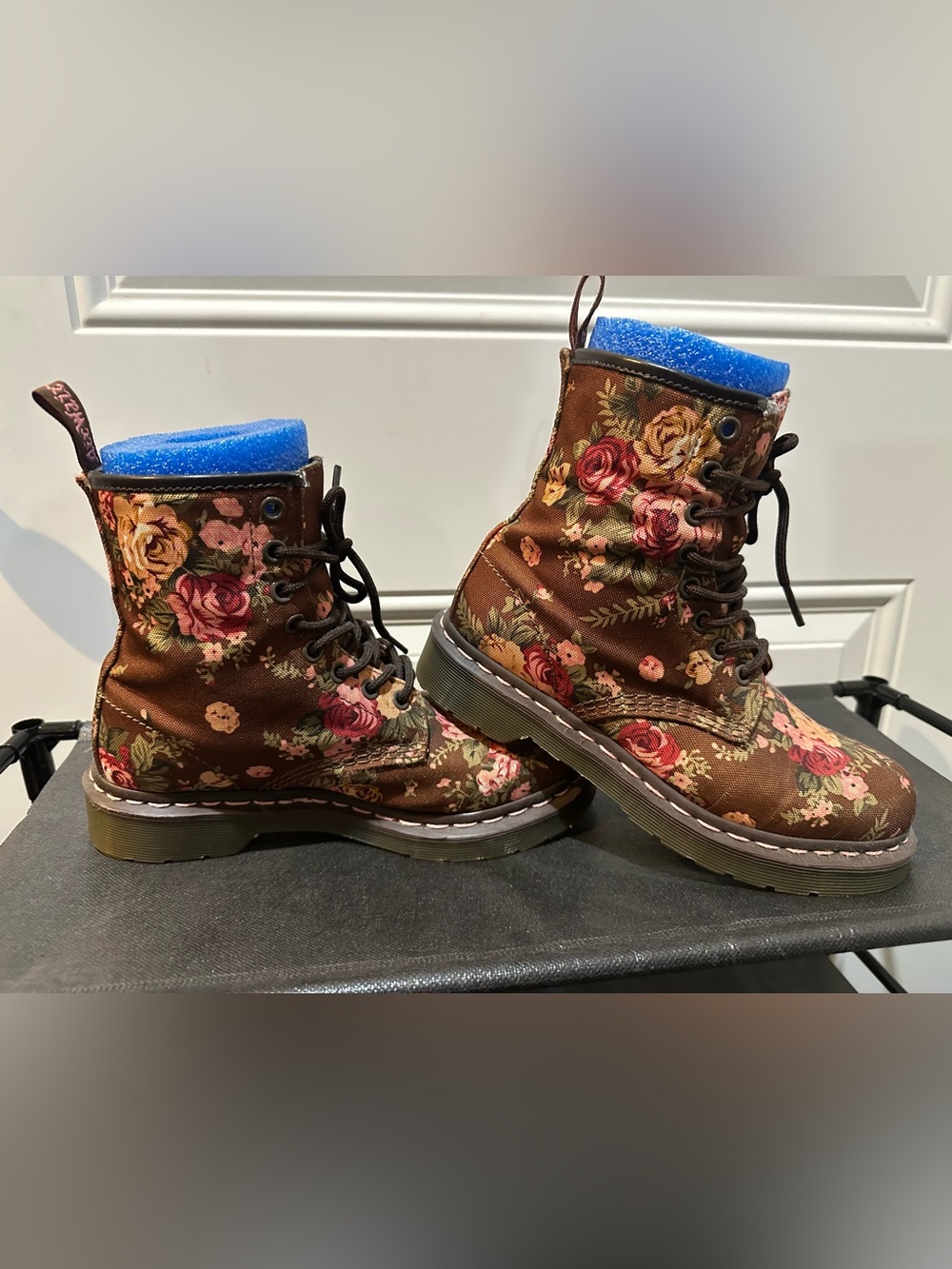 Dr. Martens Brown Transparent Sole Close-Up